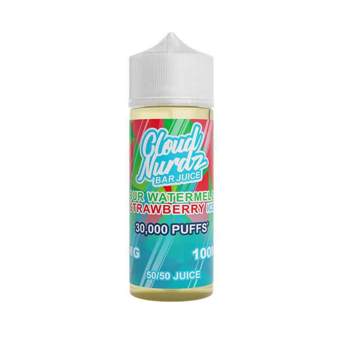 Ice Sour Watermelon 100ml Shortfill E-Liquid by Cloud Nurdz