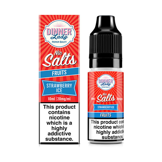 Dinner Lady Strawberry Ice 10ml Nic Salt E-Liquid