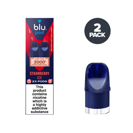 Strawberry Ice Blu Bar Pre-filled Pod and Box