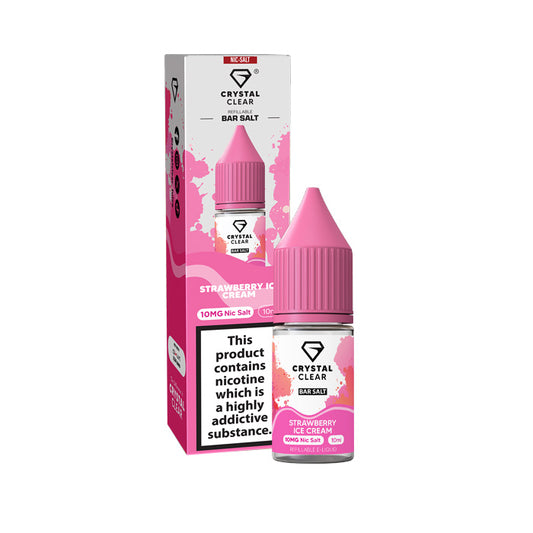 Strawberry Ice Cream Nicotine Salt by Crystal Clear