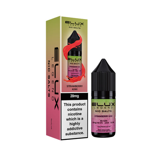 Strawberry Kiwi Elux 10ml Nic Salt and Box