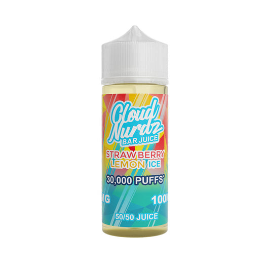 Strawberry Lemon Ice 100ml Shortfill E-Liquid by Cloud Nurdz