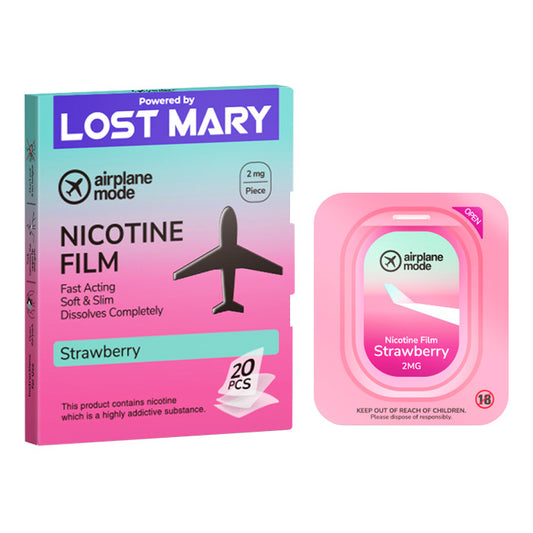 Strawberry Lost Mary Airplane Mode Nicotine Film