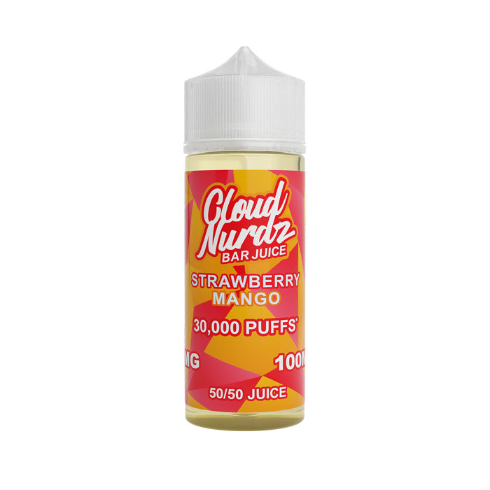 Strawberry Mango 100ml Shortfill E-Liquid by Cloud Nurdz