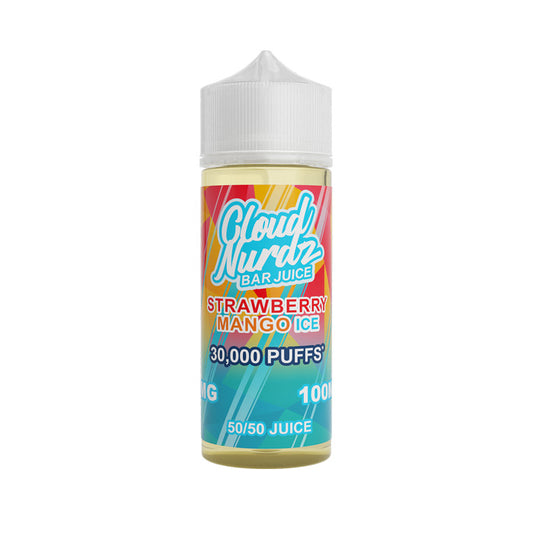 Strawberry Mango Ice 100ml Shortfill E-Liquid by Cloud Nurdz