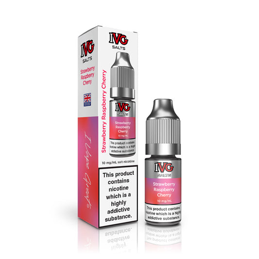 Strawberry Raspberry Cherry 10ml Nic Salt E-Liquid by IVG