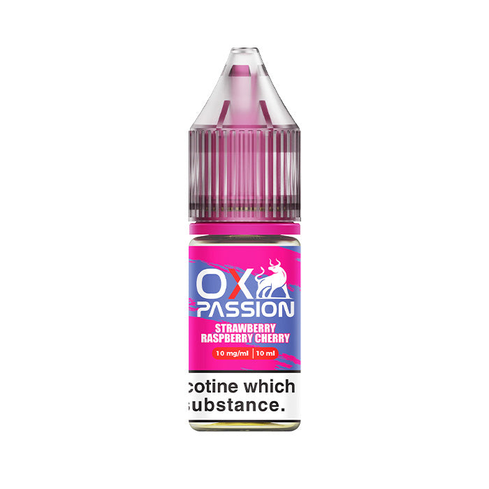 Strawberry Raspberry Cherry 10ml Nic Salt E-Liquid by OXVA Ox Passion