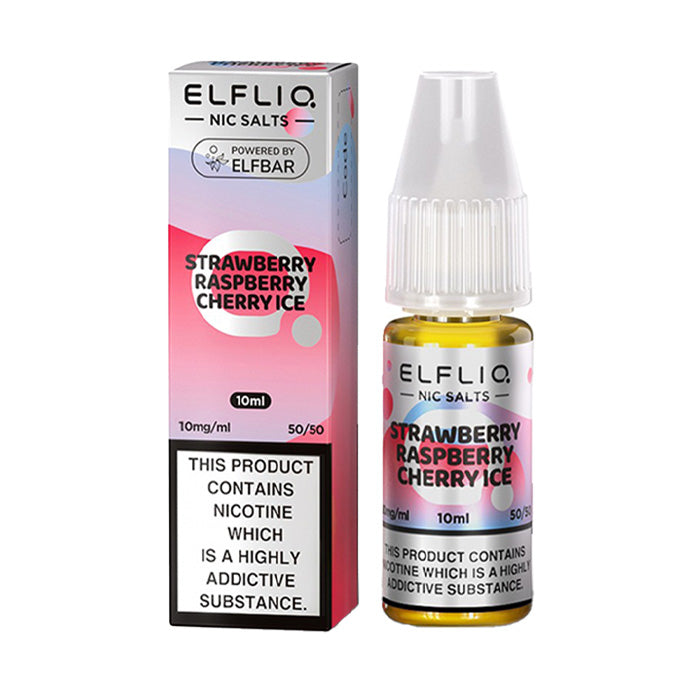 Strawberry Raspberry Cherry Ice ElfLiq 10ml Nic Salt