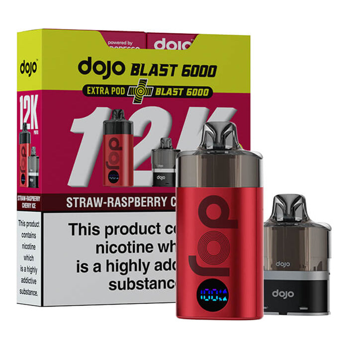 Strawberry Raspberry Cherry Ice Vaporesso Dojo Blast 1200 Bundle