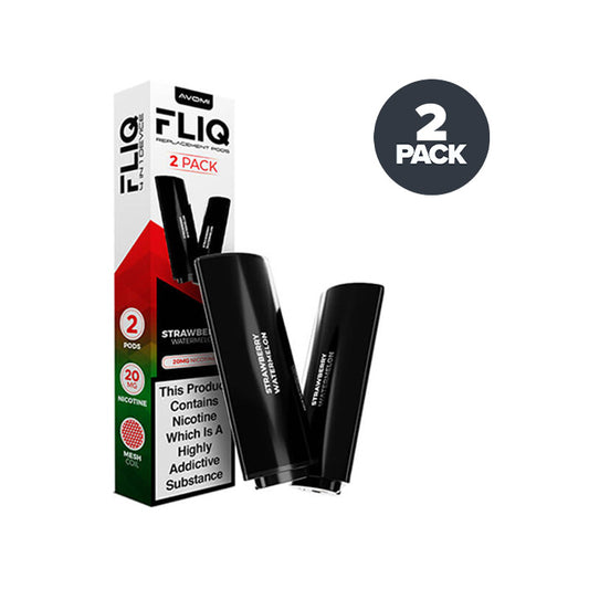 Strawberry Watermelon Avomi Fliq 4in1 Prefilled Pods and Box