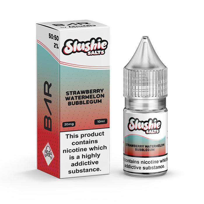 Strawberry Watermelon Bubblegum 10ml Nic Salt E-Liquid by Slushie Bar Salts