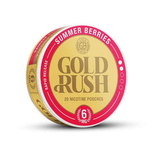 Tub of Summer Berries Gold Rush Nicotine Pouches