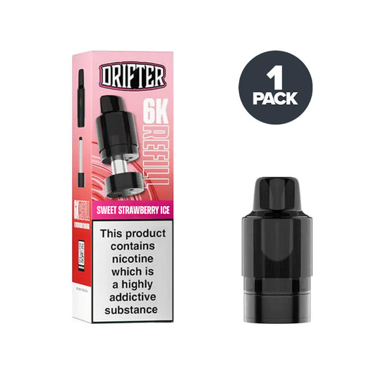 Sweet Strawberry Ice Drifter 6K Pre-filled Pod and Box