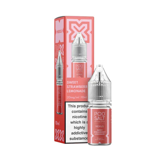 Sweet Strawberry Lemonade 10ml Nic Salt E-Liquid by Nexus