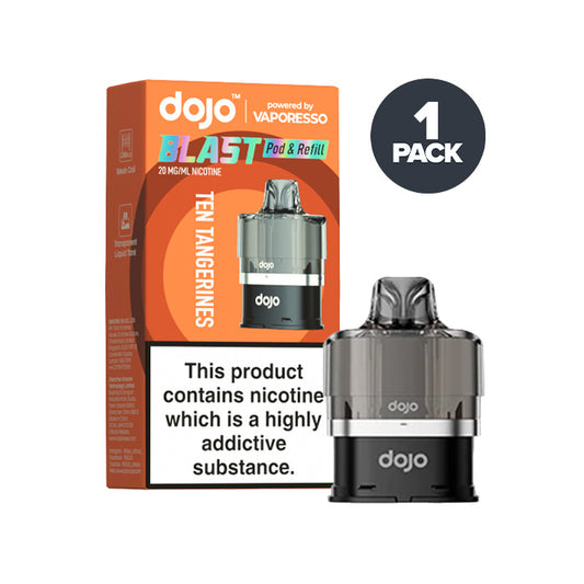 Ten Tangerines Vaporesso Dojo Blast Pod and Box