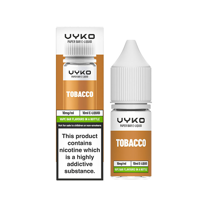 Tobacco 10ml Nic Salt by VYKO Bar