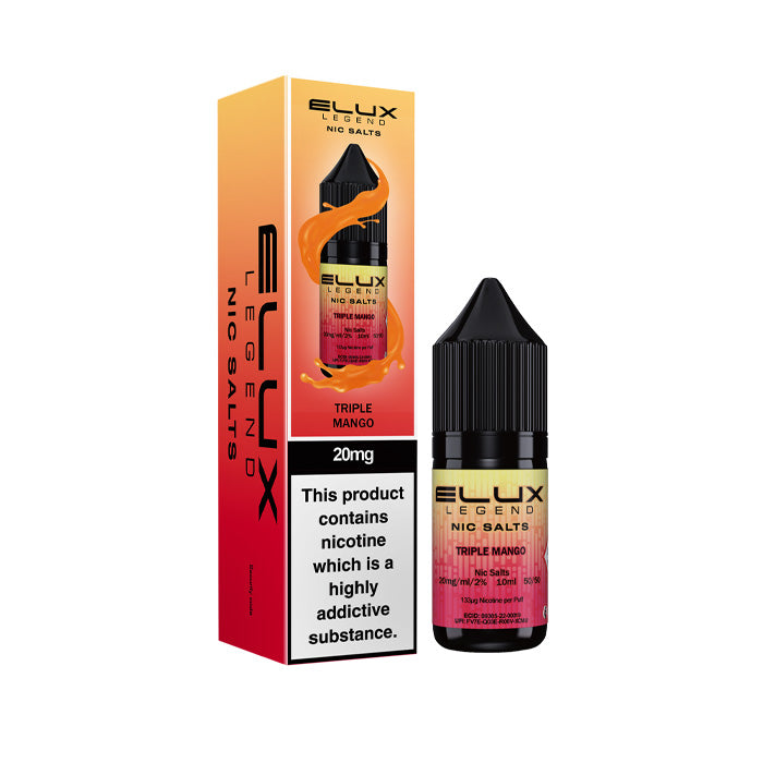 Triple Mango Elux 10ml Nic Salt and Box