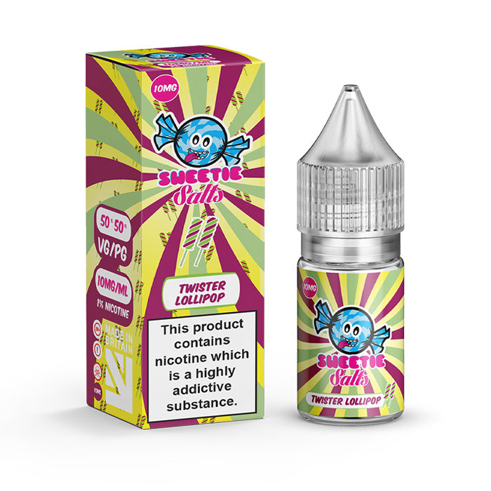 Twister Lollipop 10ml Nic Salt E-Liquid by Slushie Originals