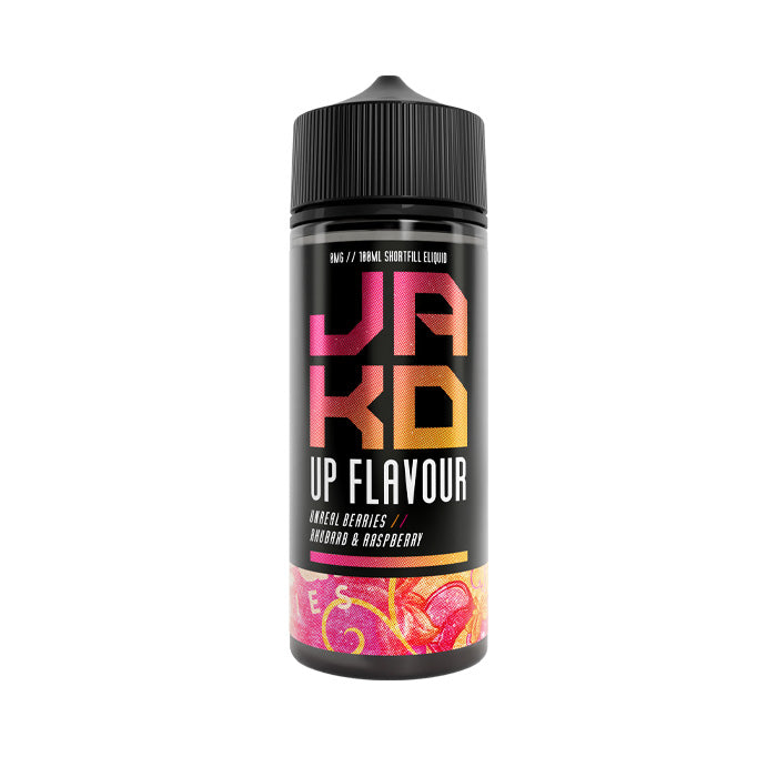 Unreal Berries Rhubarb Raspberry 100ml Shortfill E-Liquid by JAKD