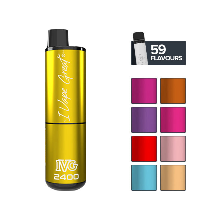 IVG 2400 Disposable Vape with 8 Colour Boxes