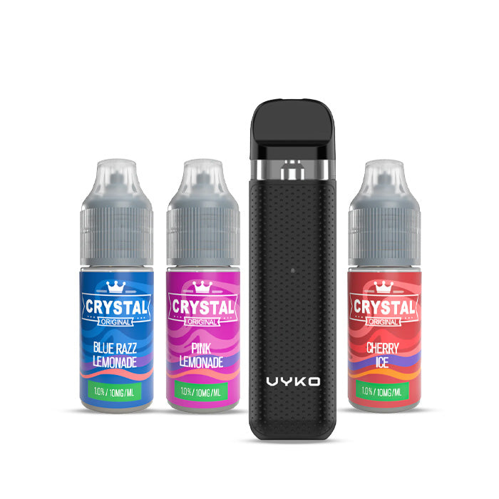 VYKO One Kit and three SKE Crystal 10ml Nic Salt E-Liquids