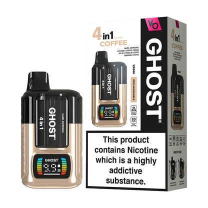 Vapes Bars Ghost 4in1 Starter Kit and Box Coffee Edition