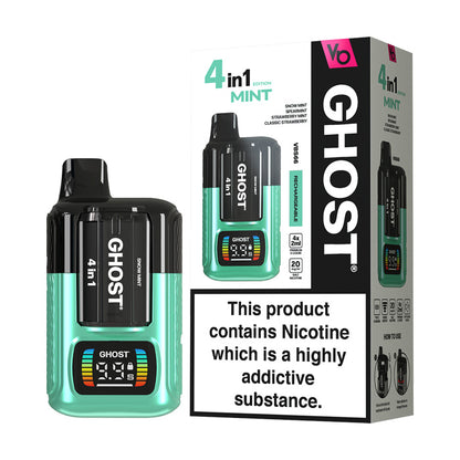 Vapes Bars Ghost 4in1 Starter Kit and Box Mint Edition