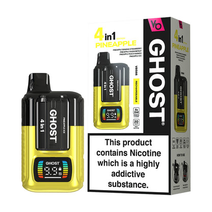 Vapes Bars Ghost 4in1 Starter Kit and Box Pineapple Edition