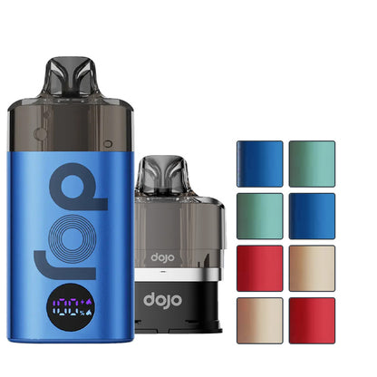 Vaporesso Dojo Blast 1200 Bundle with eight squares showcasing eight out of the 10 available flavours