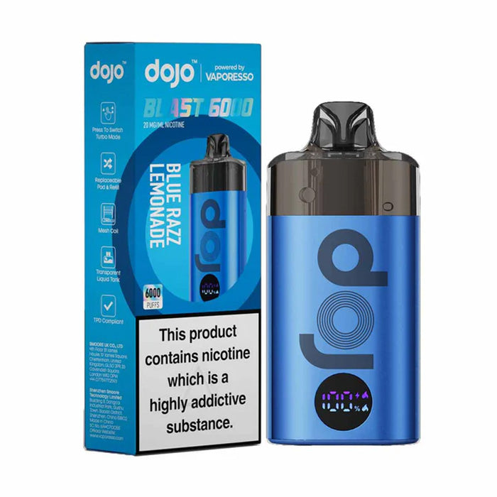 Vaporesso Dojo Blast 6000 Pod Kit Blue Razz Lemonade