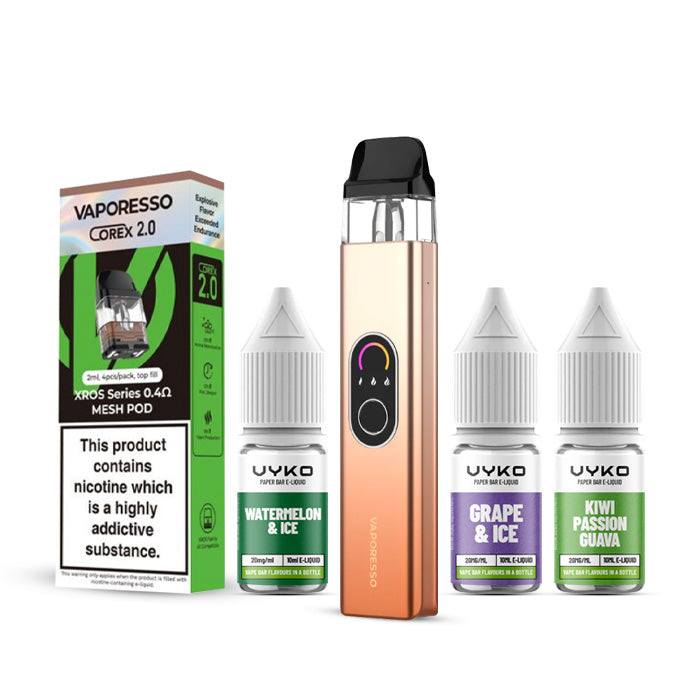 Vaporesso Xros 4 Kit Bundle Champagne Gold