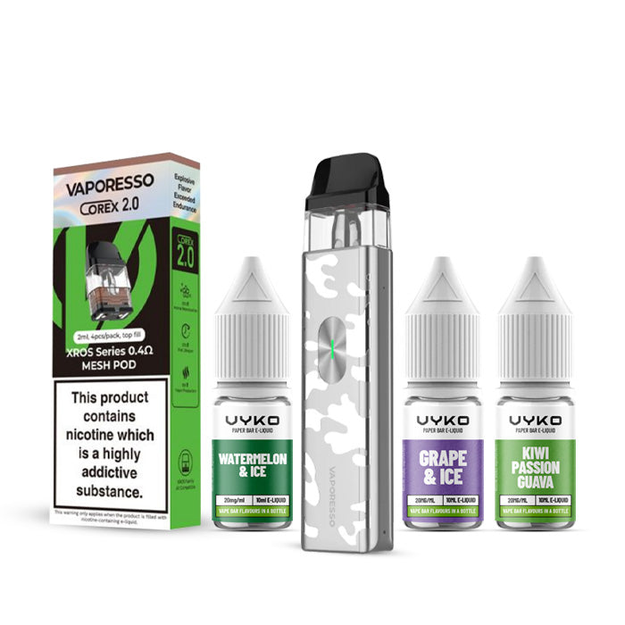 Vaporesso Xros 4 Mini Kit Bundle Camo Silver