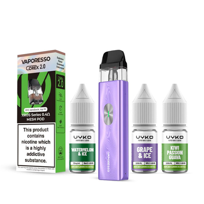 Vaporesso Xros 4 Mini Kit Bundle Ice Purple