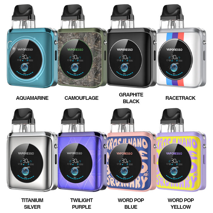 Vaporesso Xros 4 Nano Pod Kit All 8 Colours