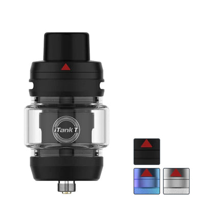 Vaporesso iTank T Sub-ohm Tank with three squares showcasing all available colours