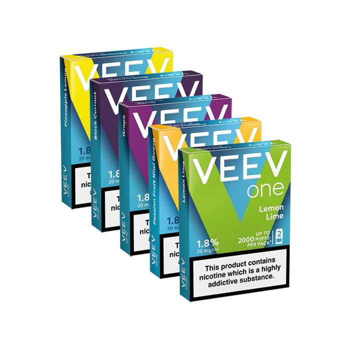 Five Packs of Veev One Pre-filled Pods