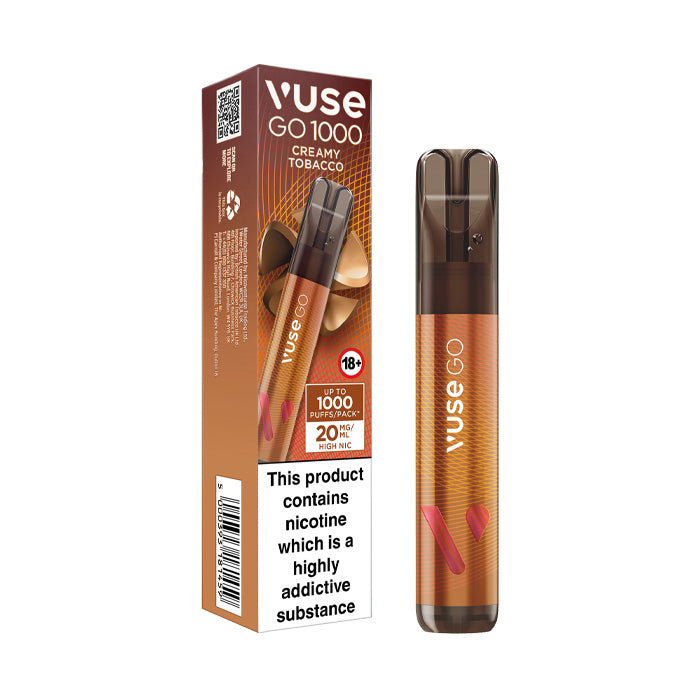 use Go 1000 Pen Disposable Vape Creamy Tobacco