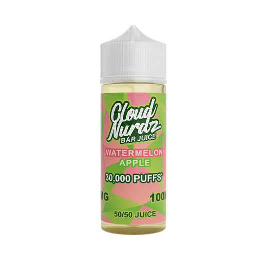 Watermelon Apple 100ml Shortfill E-Liquid by Cloud Nurdz