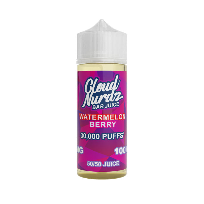 Watermelon Berry 100ml Shortfill E-Liquid by Cloud Nurdz