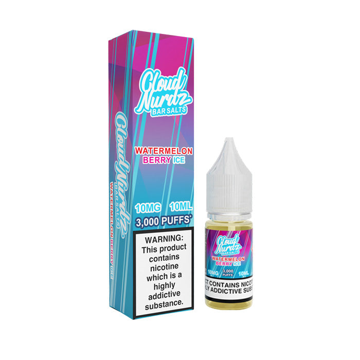 Watermelon Berry Ice Nic Salt E-Liquid By Cloud Nurdz