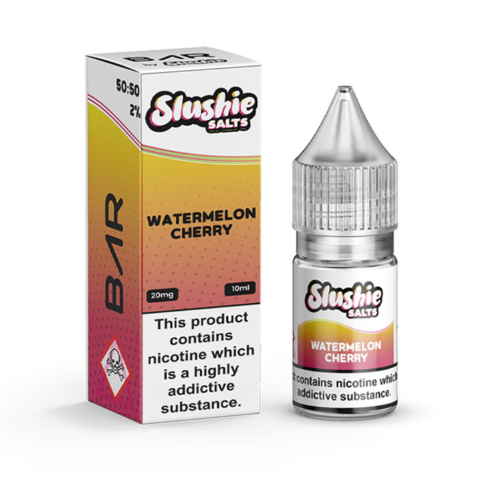 Watermelon Cherry 10ml Nic Salt E-Liquid by Slushie Bar Salts