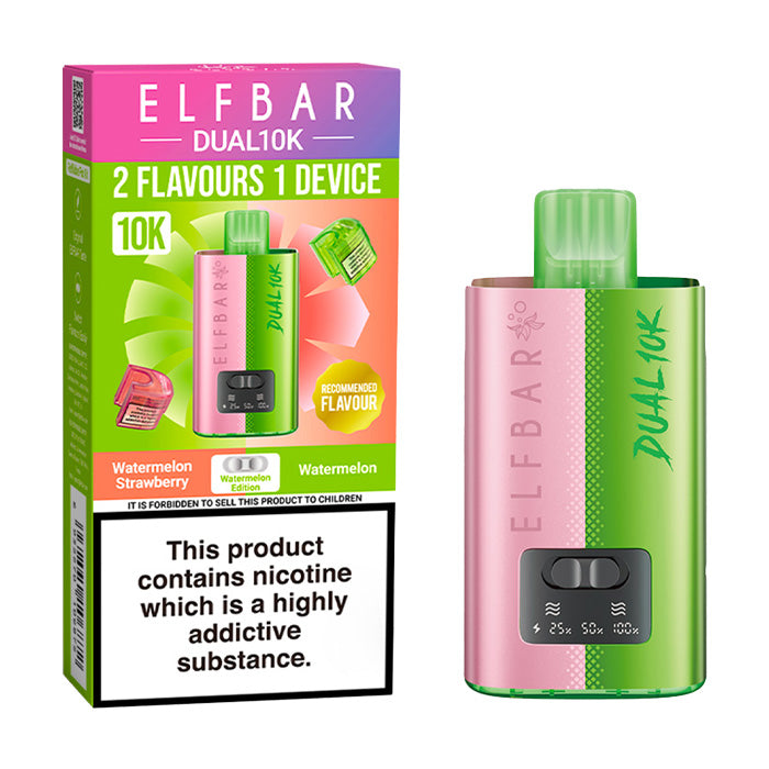 Watermelon Edition Elf Bar Dual 10K Starter Vape Kit and Box