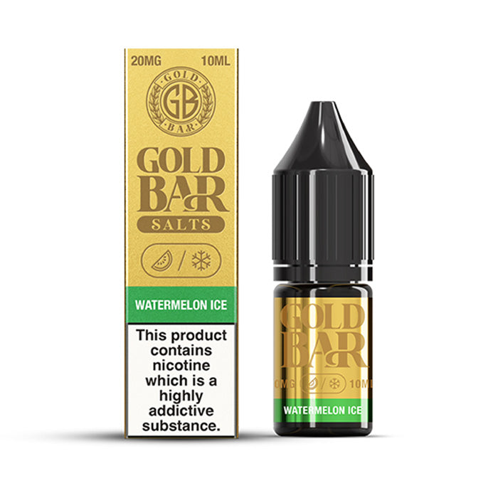 Watermelon Ice 10ml Nic Salt E-Liquid by Gold Bar