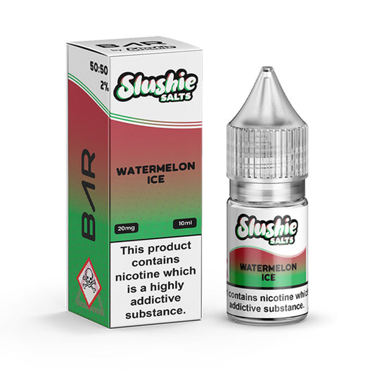 Watermelon Ice 10ml Nic Salt E-Liquid by Slushie Bar Salts