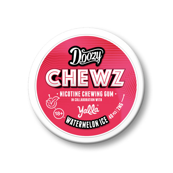 Watermelon Ice Doozy Chews Nicotine Chewing Gum