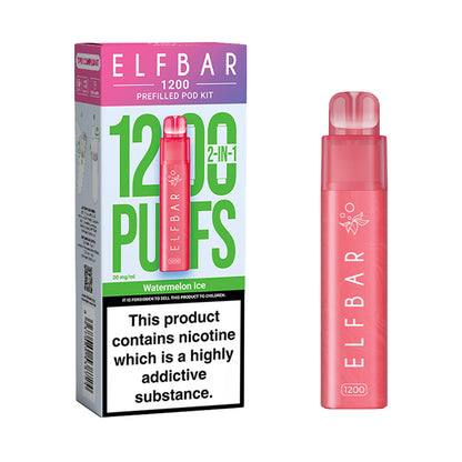 Watermelon Ice Elf Bar EB1200 Disposable Vape