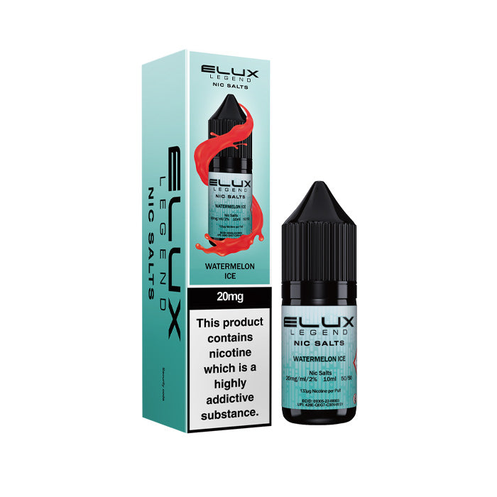 Watermelon Ice Elux 10ml Nic Salt and Box