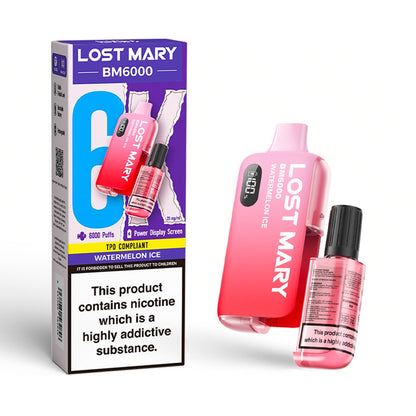 Watermelon Ice Lost Mary BM6000 Disposable Vape