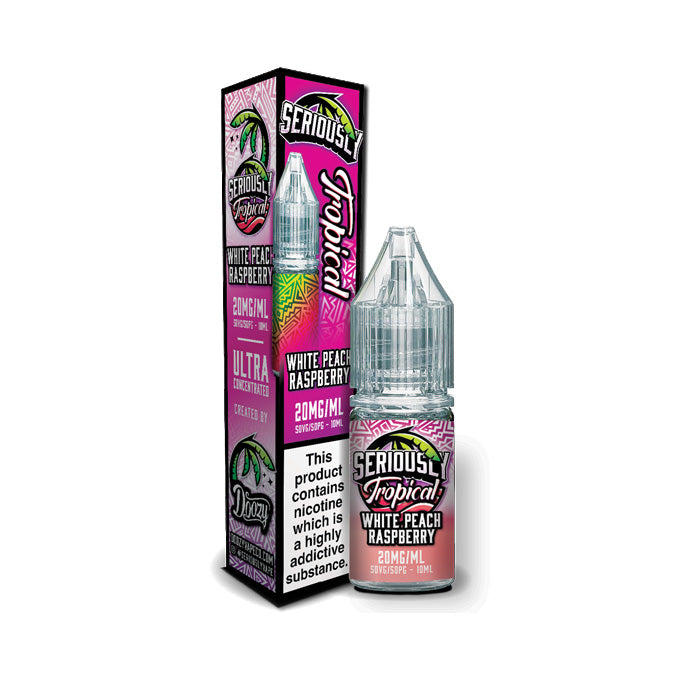 White Peach Raspberry Nic Salt E-Liquid by Seriously Tropical