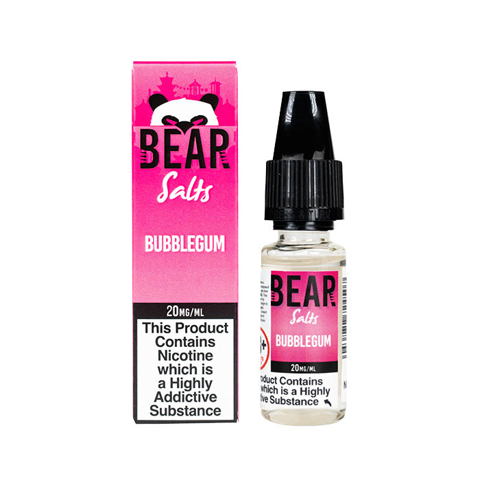 Bear Salts Bubblegum 10ml Nic Salt and Box